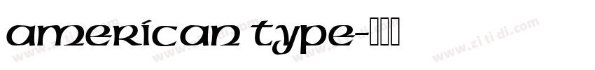 american type字体转换